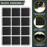 24 24 48 12 ProsourceFit Puzzle Exercise Mat in, EVA Interlocking Foam Floor Tiles for Home Gym, Water-Resistant Mats