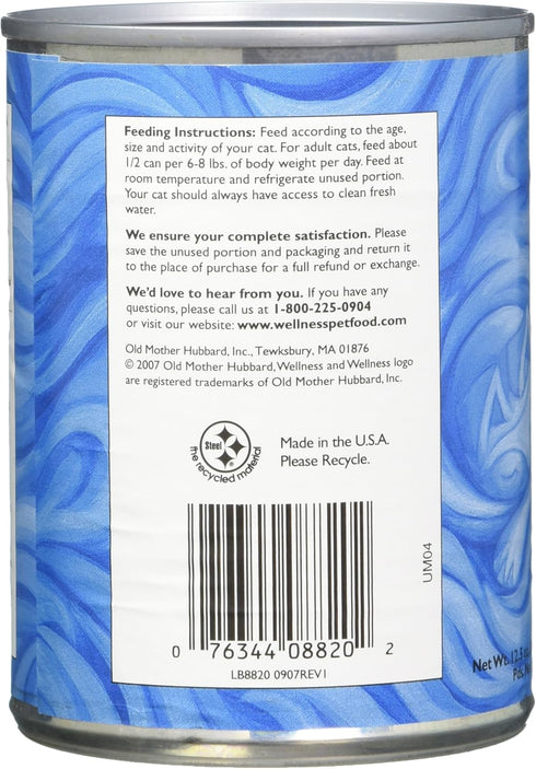 Wellness Chicken & Herring Cat Can, 12.5 oz