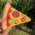 2 Pack Pizza Dog Toy with Squeaker, Plush Pizza Toys for Small, Medium, and Large Dogs (2 Slices)