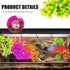 WILLBOND Artificial Reptile Plants, 6 Pcs Plastic Hanging Terrarium Leaves with Suction Cups