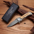 Personalized Engraved Folding Knife for Boyfriend or Husband - Camping Hunting Knives with Pocket Clip for Gifts