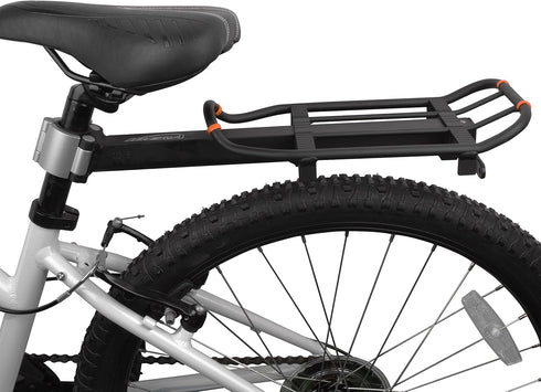 Ibera Bicycle Seatpost-Mounted Commuter Carrier Rack - Regular Size Rack Only, Rack and Trunk Bag Combo