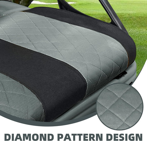 Golf Cart Seat Covers for EZGO TXT and RXV, Breathable Washable Sandwich Mesh Air Spacer, Renew Your Cart