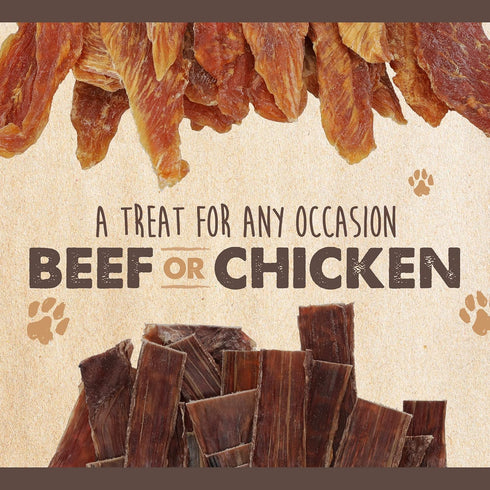 14 oz Mighty Paw Naturals Chicken Jerky Dog Treats | Chicken Jerky for Small, Medium and Large Breeds. All Natural Dog