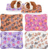 4 Pack Ultra Soft Dog Cat Bed Mat, Cozy Washable Thickened Pet Bed Mat for Small Animals (Vivid Color, 13 x 10 Inches)