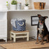 Bone Dry Pet Storage Collection, Nautical Blue Small Round Lattice Paw Print