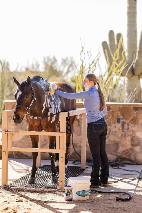 32 Farnam Vetrolin Wonder Blue Gentle Moisturizing Shampoo for Horses, Livestock and Dogs Blue
