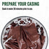 2 Inches 20 Inches, 3 Summer 25 Count Pack LEM Products Mahogany Fibrous Casings, x Non-Edible Sausage Casings, Stuffs