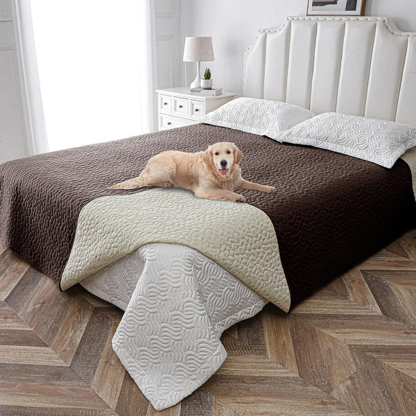 Waterproof Dog Blanket, Washable Anti-Slip Couch Covers for Sofa, Pet Hair Resistant Furniture Protector, 82x82,