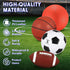 4 Set Lenwen Pcs Sports Balls for Teen Adult, Include Official Size Basketball Soccer Football Playground Ball Pump