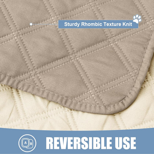 smiry Waterproof Dog Blanket, Reversible Bed Cover, Soft Couch Cover for Dogs, Washable Furniture Protector (30"x53",