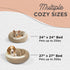 Best Friends by Sheri Cozy Cuddler Ilan Microfiber Hooded Blanket Cat and Dog Bed, Wheat 23"x23"