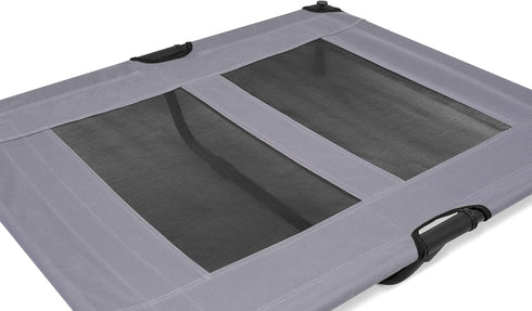 Internet's Best Elevated Dog Bed - Medium Grey - 36 x 30 - Cool Breathable Mesh - Indoor or Outdoor Use