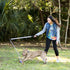 Flirt Pole V2 Dog Exercise Toy Bundle with 2 Lures and 1 Tug, 36-inch, Rainbow Tie Dye