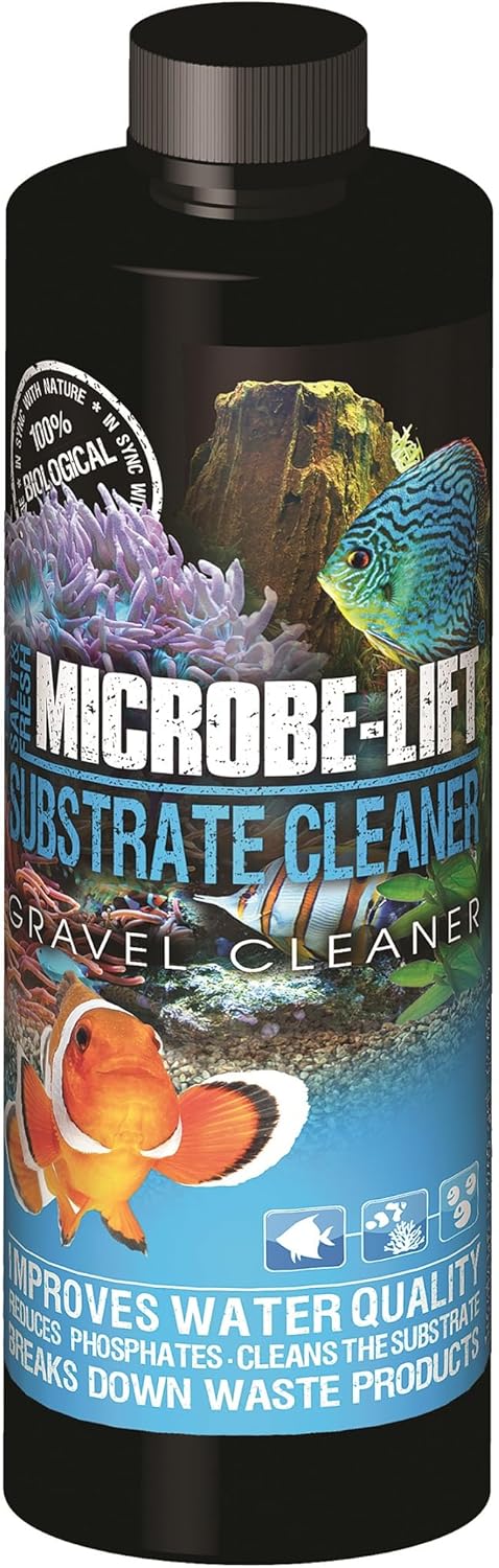 Microbe-Lift Professional Gravel & Substrate Cleaner, 8oz for Freshwater and Saltwater Tanks