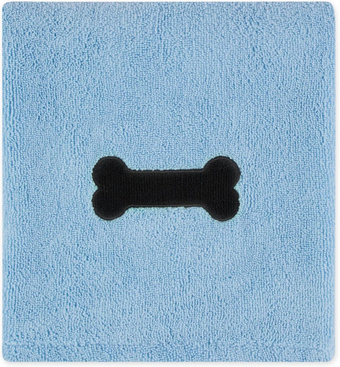 Bone Dry Pet Grooming Microfiber Towel, X-Large, 41x23.5", Blue
