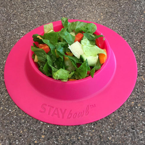 Tip-Proof Bowl for Guinea Pigs and Other Small Pets - Fuchsia (Pink), Large 3/4 Cup Size