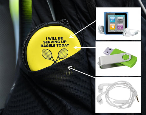 Tennis Vibration Dampener in Funny Zipper Gift Pack, Best Shock Absorber for Racket and Strings (Pack of 6)