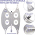 Dog Grooming Hammock Harness for Dogs & Cats, Pet Nail Clipper Trimmer, Cat Hanger Sling for Trimming Nails (Grey S)