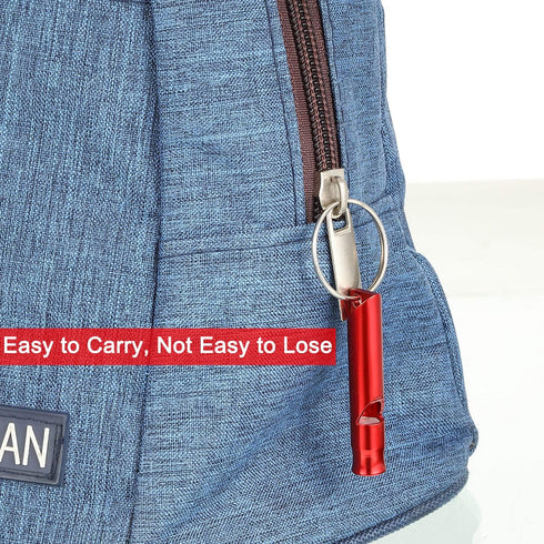Sumind 49 Pieces Emergency Whistle with Keychain for Outdoor Camping, Hiking, Boating, Fishing - 7 Colors