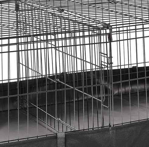 Set, 47.6"L 24.2"W 14"H, Amazon Basics Leakproof Canvas Bottom Guinea Pig Cage, Easy to Clean Small Animal Habitat