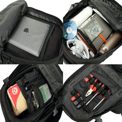 Greencity 3 Day Tactical Backpack, Large Capacity Army Molle Bag for Camping