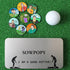 Funny Golf Ball Marker Gifts for Men, Magnetic Ball Markers with Golf Hat Clip, Cool Accessories for Golfers (8 Markers