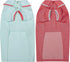 Blueberry Pet Back to School 2-Pack Dog Polo Shirts in Mint Blue + Terra Cotta Red, Back Length 10 inch