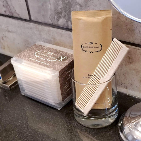 Bleeker and Rowe 100% Biodegradable Combs, Eco-Friendly Bulk Pocket Pet Grooming Hair Lice Combs (Pack of 15)