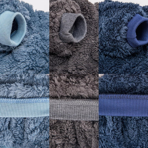 Dog Sweater, 3 Pack for Small Dogs or Cats - Warm Clothes Shirt Coat for Winter Christmas (Blue, Dark Blue, Grey,