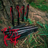 Wise Owl Outfitters Heavy Duty Tent Stakes for Outdoor Tent & Tarp, Available in 12pk or 16pk Black