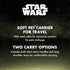 Star Wars for Pets The Mandalorian Soft Pet Carrier - Dog Travel Bag Fits Under Plane Seat, Gray & Brown