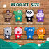 No Stuffing Dog Toys, 8 Pack Durable Plush Squeaky Toys, Cute Animal Interactive Chew Toys for Small Medium Dogs