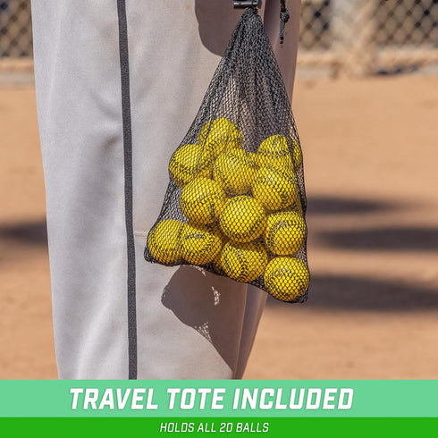 20 50 Pack GoSports Mini Foam Baseballs - or for Pitching Machines and Batting Accuracy Training
