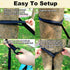 SZHLUX Camping Hammock, Double & Single Portable with 2 Tree Straps, Great for Hiking, Outdoor, Beach