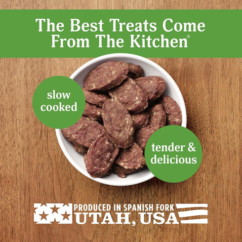 18 Milo's Kitchen Beef Sausage Slices With Rice Dog Treats, Ounce