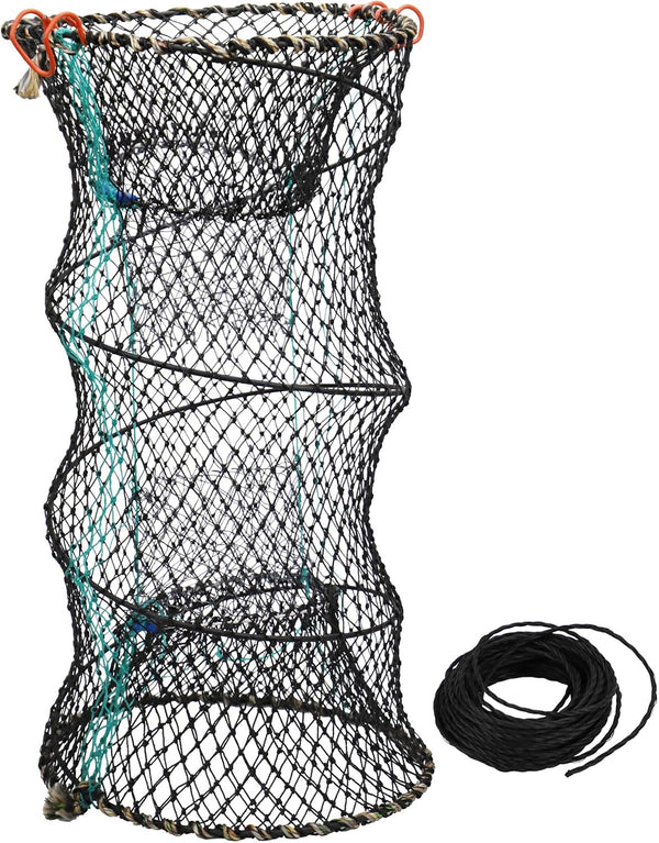 Hlotmeky Crab Trap Minnow Trap Fishing Bait Traps with 10m Hand Rope,