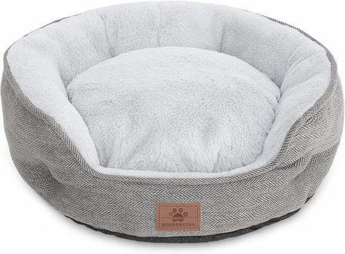 Indoor Cat Beds, Small Dog Bed, Calming Donut Cuddler Dog Beds, Soft Anxiety Cozy Pet Beds for Small/Medium Dogs