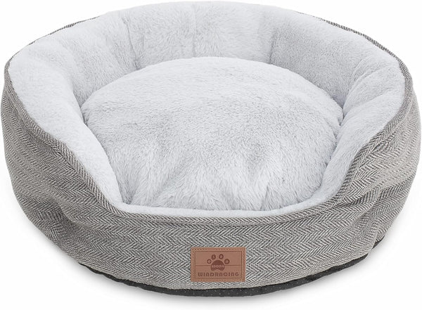 Indoor Cat Beds, Small Dog Bed, Calming Donut Cuddler Dog Beds, Soft Anxiety Cozy Pet Beds for Small/Medium Dogs