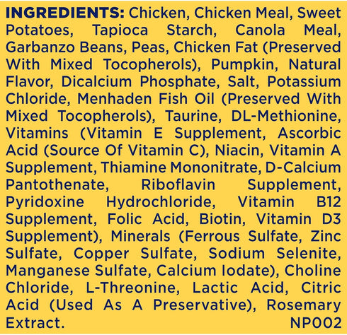 Nature's Recipe Grain Free Puppy Dry Dog Food, Chicken, Sweet Potato & Pumpkin, 4 lb. Bag