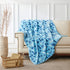 Allisandro Luxurious Dog Blanket, 350 GSM Microplush Fleece for Small Medium Large Dogs & Cats, Blue Paw & Bone, 40" x