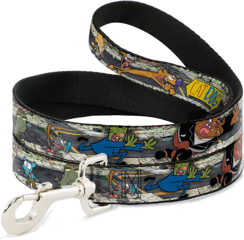 Buckle-Down Pet Leash - CATDOG Characters Running - 4 Feet Long, 1" Wide