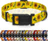 Dog Collar - Sunflower Floral for Boys Girls, Adjustable Soft Sunflower Pet Collar with Safety Buckle for Small Medium