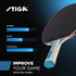 2mm STIGA Ping Pong Paddles - Tournament-Approved Sponge - Flared Handle for Enhanced Control - Competitive Table