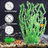 Large Plastic Aquarium Plants, Tall 20.47" Green Decor, Big Aquarium Plants for Fish Tanks (2pcs)