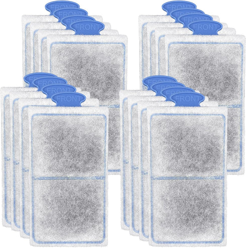 driamor 16 Pack Filter Cartridges for Top Fin PF-S Filters, Small Fish Tank Filters with Zeolite