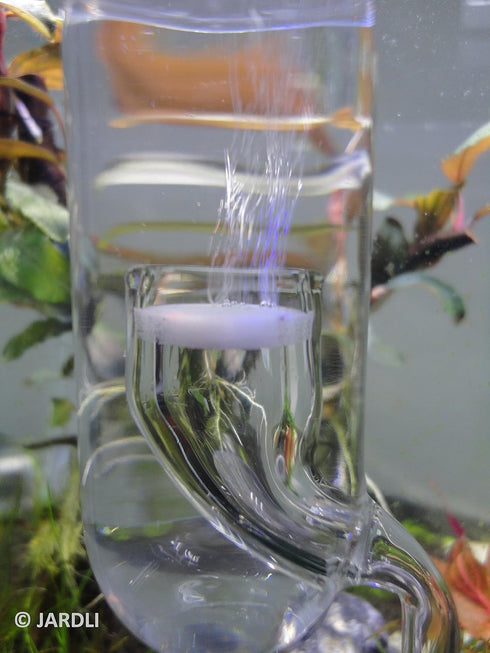 Glass Inline CO2 Atomizer Diffuser System for Aquarium Planted Tank (17mm for 16/22mm Hose)