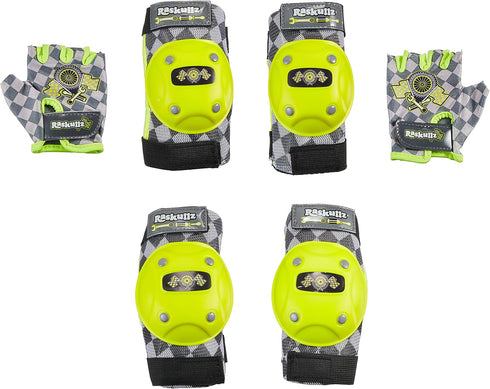 Raskullz Riderz Pad & Glove Set, Kids Bike Accessories