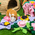 KAYCOWZA Chinchillas Small Animal Foraging Mat for Rabbit Hedgehog Guinea Pig Rat Bunny - Interactive Cute Flower Funny
