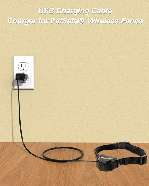 VHBW Replacement for PetSafe Receiver Collar USB Charger Cable Compatible with Petsafe PIF00-12917 PIF00-13663 PIF00-14288 PIF00-13672 PIG00-13737 PIG00-14673 PIG00-17440 ZIG00-17510